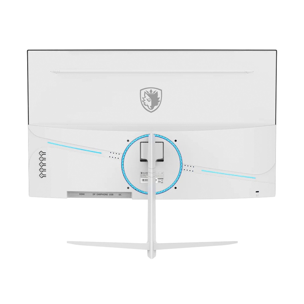 Sades NC-Pelagia 24" VA Panel FHD 200Hz, 0.5ms, HDMI 2.1 Curved Gaming Monitor -White