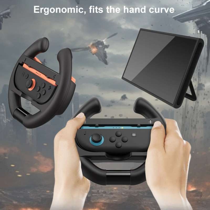 Dobe TNS-3195 Nintendo Switch 2 Controller Steering Wheel - Black
