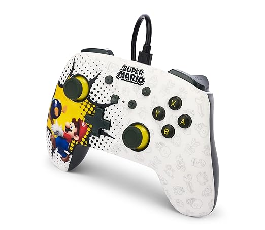 PowerA Enhanced Wired Controller for Nintendo Switch - Bob-omb Blast