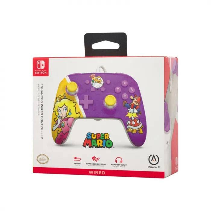 PowerA Enhanced Wired Controller for Nintendo Switch - Princess Peach Battle