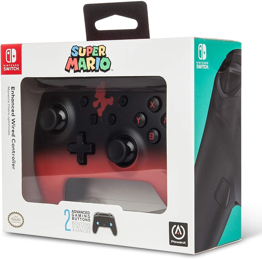 PowerA Enhanced Wired Controller for Nintendo Switch – Mario Fade