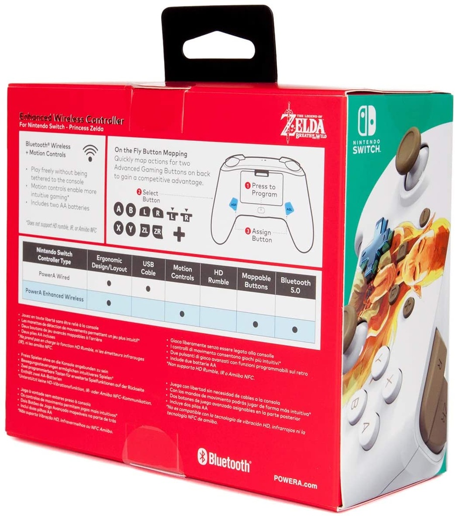 PowerA Enhanced Wireless Controller for Nintendo Switch - Princess Zelda