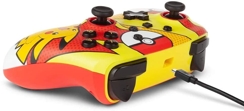 PowerA Pokémon Enhanced Wired Controller for Nintendo Switch - Pikachu Pop Art