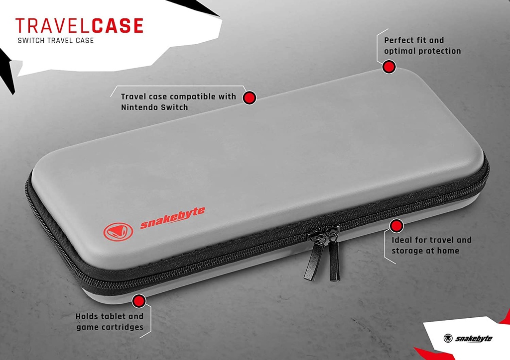 Snakebyte NSW Travel: Case for use For Nintendo Switch