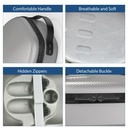 Gamax Meta Quest 3 Storage Box Carbon Fiber ( Model B ) - Silver