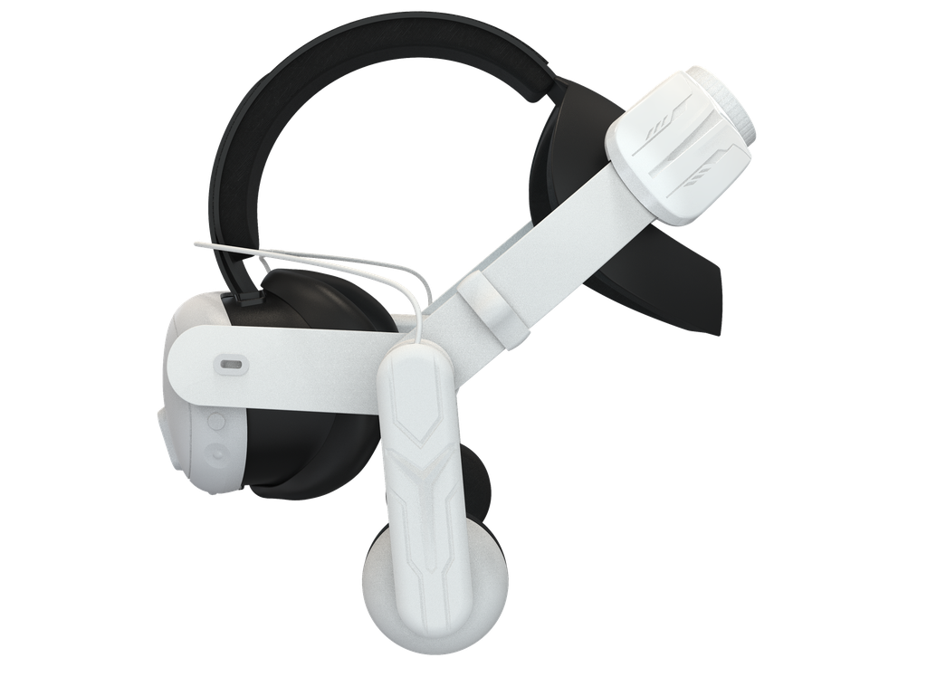 Gamax Meta Quest 3 Head Strap With Headphones - White