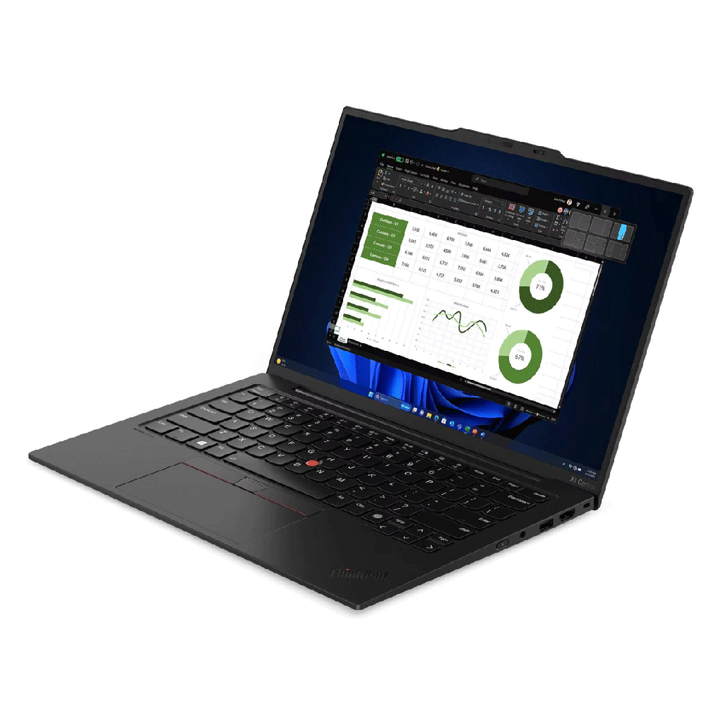 Lenovo ThinkPad X1 Carbon Gen 12 Laptop, Intel Core Ultra 7 155U, 16GB RAM, 2TB SSD, Intel Graphics, 14" WUXGA IPS Display, FingerPrint, Window 11 Pro, Black | 21KCS4S600