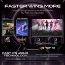 Gameon Titan Pro X Series 27" FHD IPS 540Hz 0.5ms Adustable Stand, HDMI 2.1 With AMD FreeSync Gaming Monitor - Black