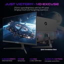 Gameon Pro Series 24" IPS Panel QHD 180Hz 0.5ms HDMI 2.1, With AMD FreeSync & Nvidia G-Sync Compatible Gaming Monitor