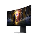 SAMSUNG G855D Odyssey G8 Smart Gaming Monitor, 34" OLED Display, UWQHD Resolution, 175Hz Refresh Rate, 0.03ms (GtG) Response Time, AMD FreeSync Premium Pro & G-Sync Technology, Silver | LS34DG852SMXUE