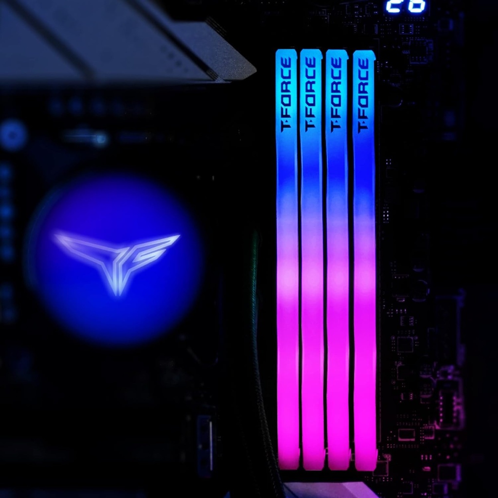 TeamGroup T-Force DELTA RGB 64GB (2x32GB) DDR5 6000MHz CL38 Memory Kit - White
