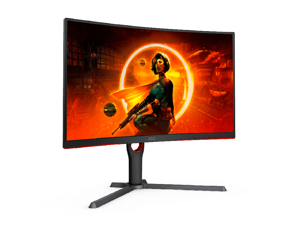 AOC CQ27G3Z 27 Inch 240Hz QHD 0.5ms HDMI 2.0 Curved Gaming Monitor - Black