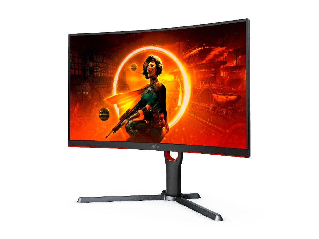 AOC CQ27G3Z 27 Inch 240Hz QHD 0.5ms HDMI 2.0 Curved Gaming Monitor - Black