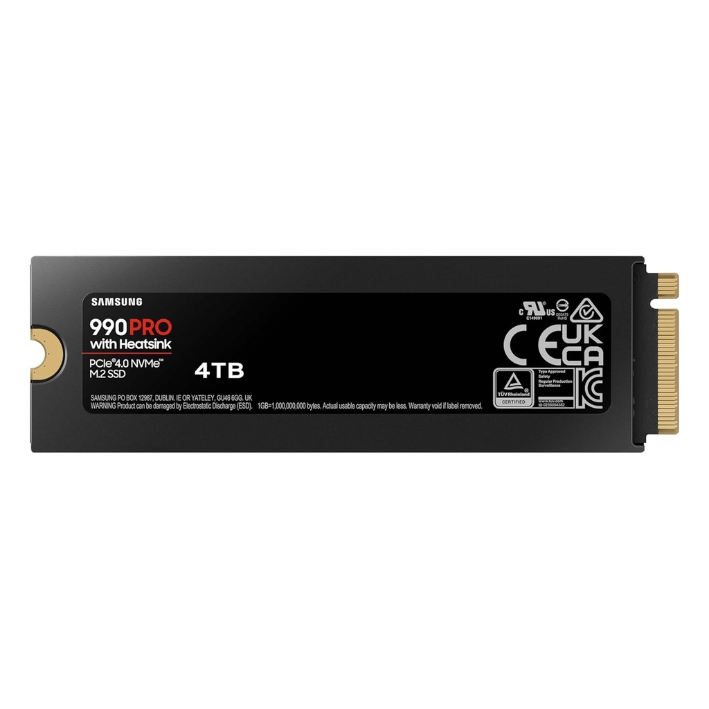 Samsung 4TB 990 PRO PCIe 4.0 x4 M.2 Internal Heatsink SSD (Playstation5 Compatible)