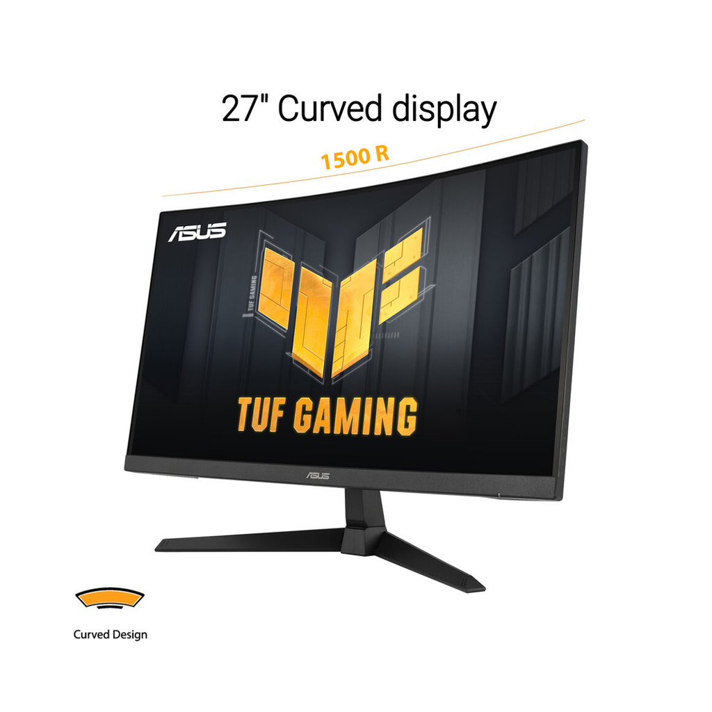 Asus TUF Gaming (VG27VQ3B) 27" FHD VA 180Hz 1ms With AMD FreeSync Curved Gaming Monitor