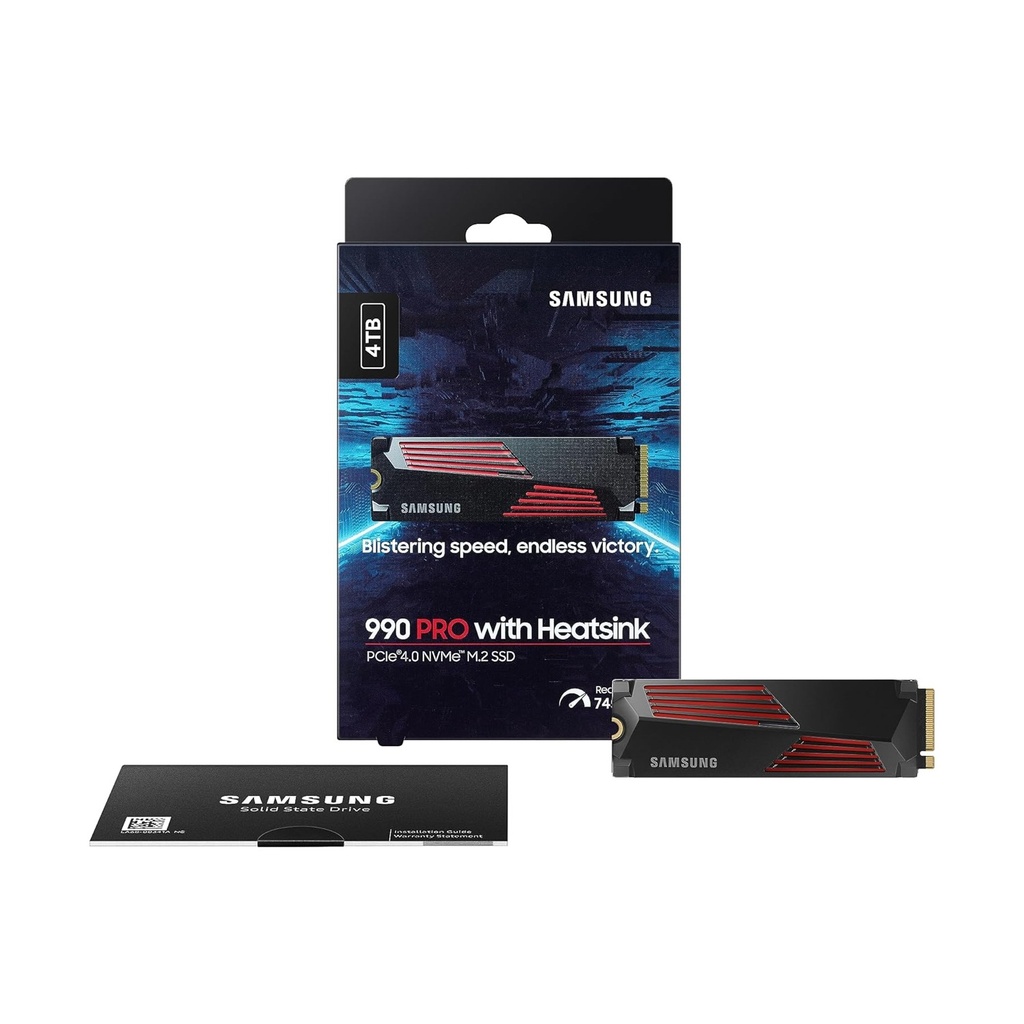 Samsung 4TB 990 PRO PCIe 4.0 x4 M.2 Internal Heatsink SSD (Playstation5 Compatible)