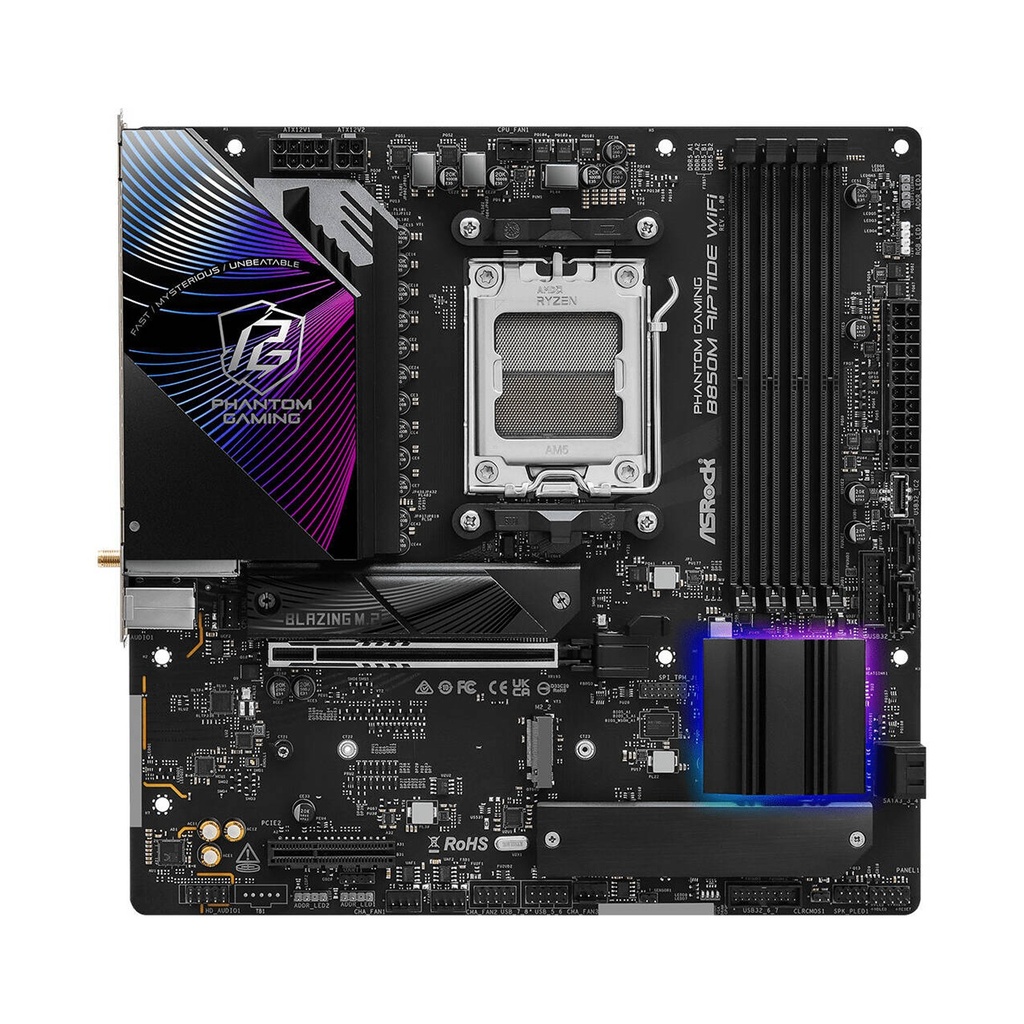 Asrock AMD B850M Riptide WiFi DDR5 Phantom Gaming Motherboard