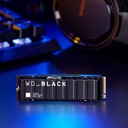 WD 2TB WD_BLACK SN850X Gaming Internal NVMe PCIe 4.0, M.2 SSD with Heatsink, Works with Playstation 5