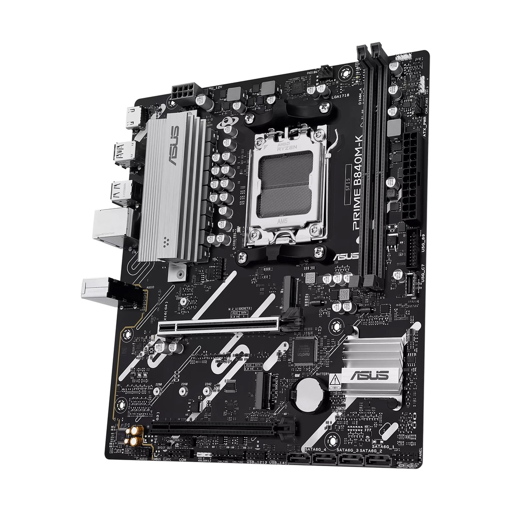 Asus Prime B840M-K AMD B840 Socket AM5 micro ATX - Black
