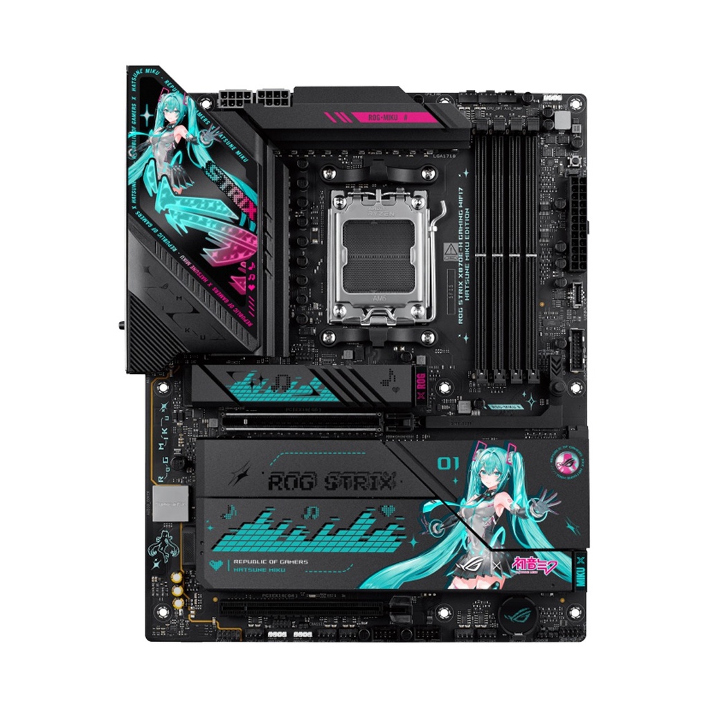 Asus AMD Rog Strix X870E-H Gaming WIFI7 DDR5 Hatsune Miku Edition MotherBoard