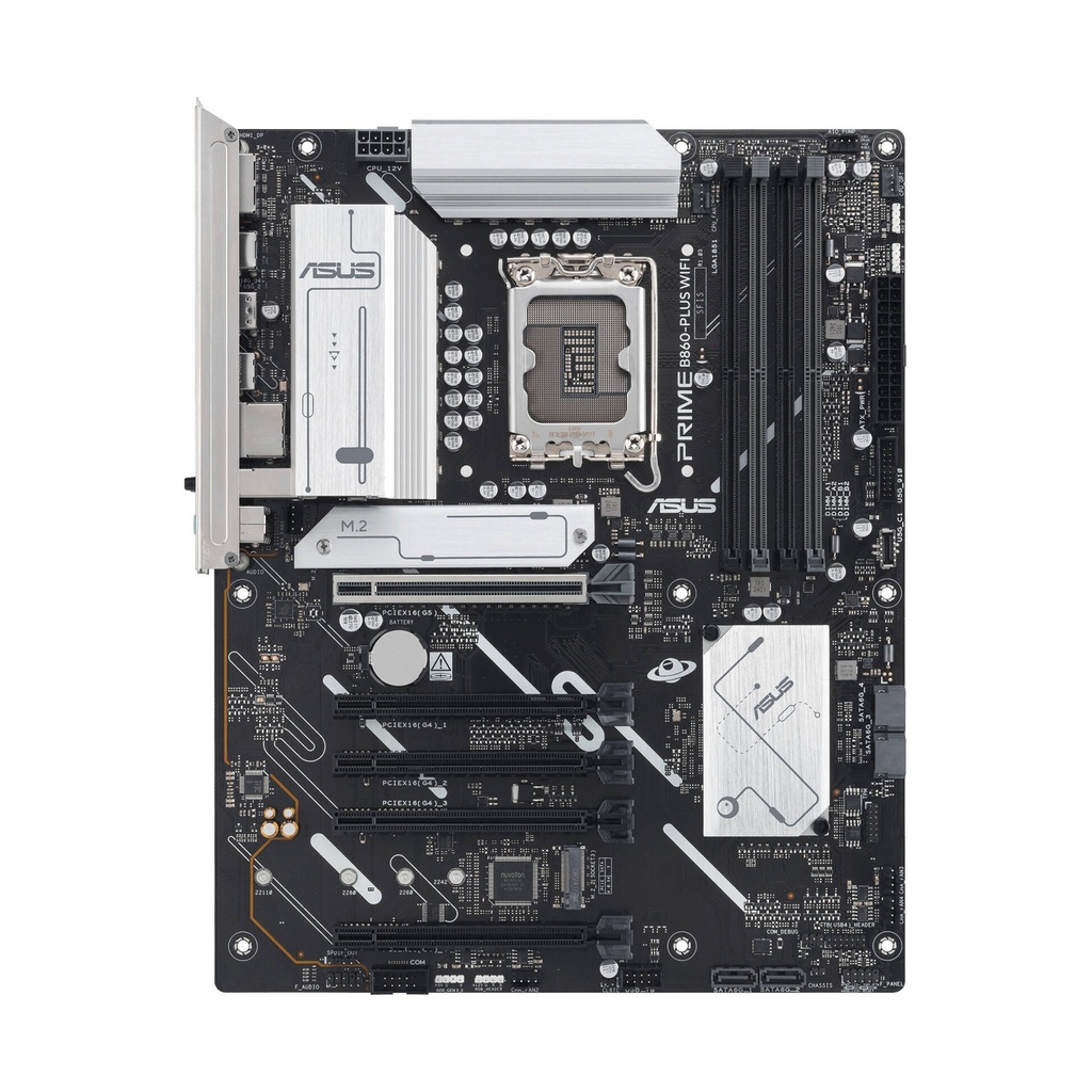 ASUS Prime B860-Plus WiFi LGA 1851 ATX Motherboard, Intel B860 Chipset, 4x DIMM DDR5 Slots, Up to 256GB Max Memory, 5x PCIe x16 Slots, 2x M.2 Slots, WiFi & BT Connectivity | 90MB1K50-M0EAY0