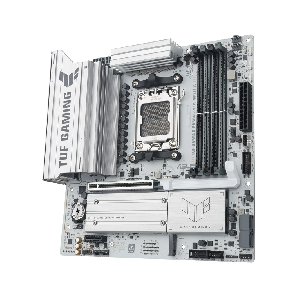 Asus AMD TUF Gaming B850M-PLUS WIFI7 Motherboard - White
