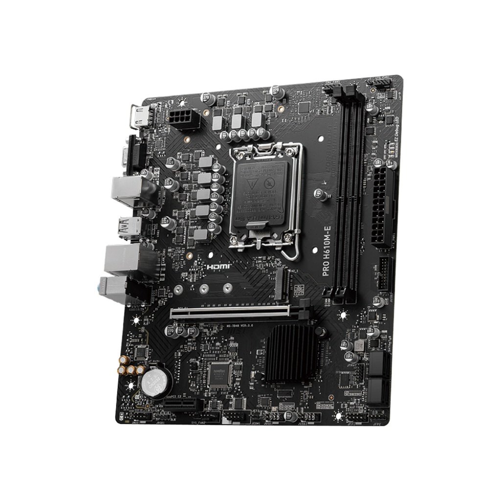 MSI Intel PRO H610M-E DDR5 mATX Motherboard, LGA 1700 Socket