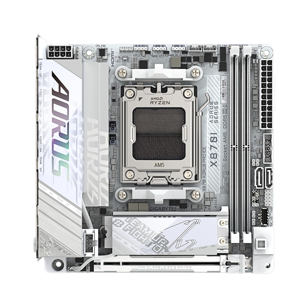 GigaByte X870I Aorus Pro Ice Wifi7 AMD Ryzen DDR5 Gaming Motherboard