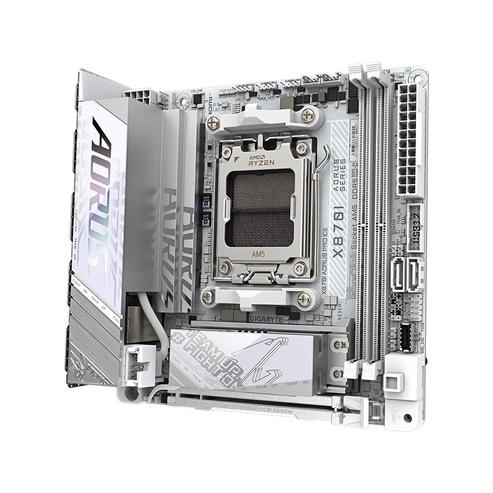 GigaByte X870I Aorus Pro Ice Wifi7 AMD Ryzen DDR5 Gaming Motherboard