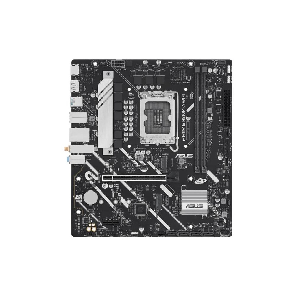Asus Prime Intel Core Ultra H810M-A Wifi 6, Ai PC Ready DDR5 Gaming Motherboard