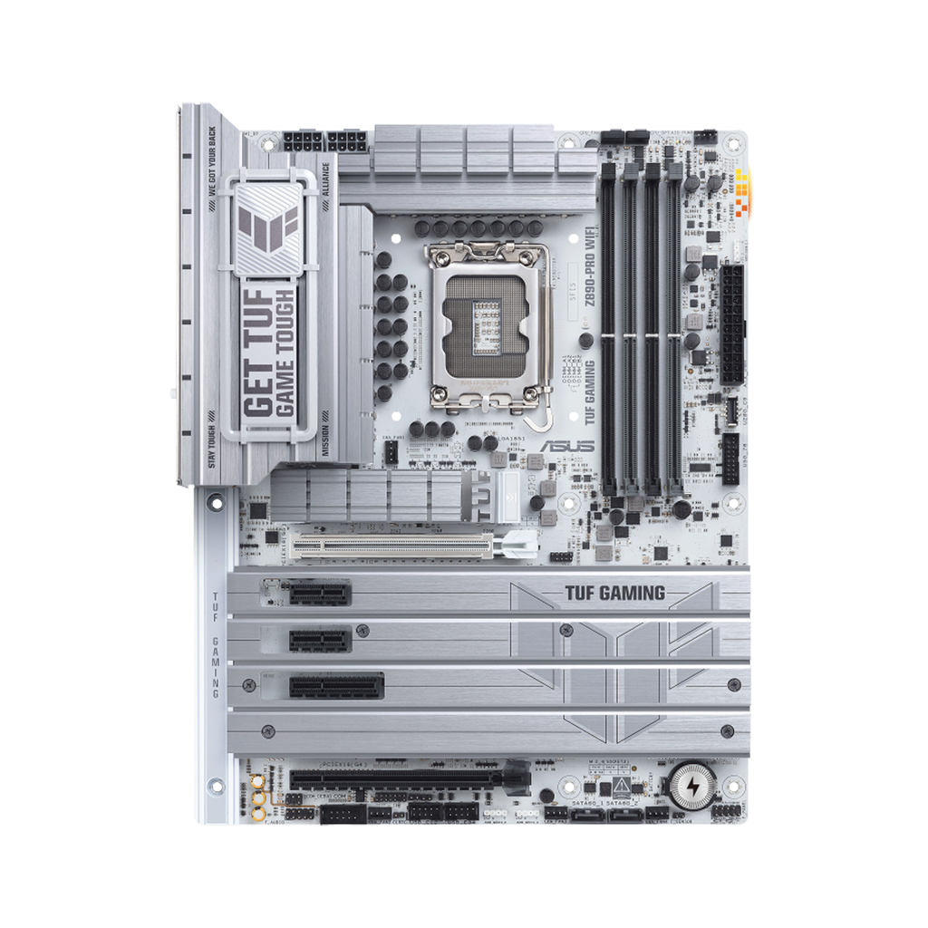 Asus TUF GAMING Z890-PRO WIFI 7, DDR5 ATX Motherboard - White
