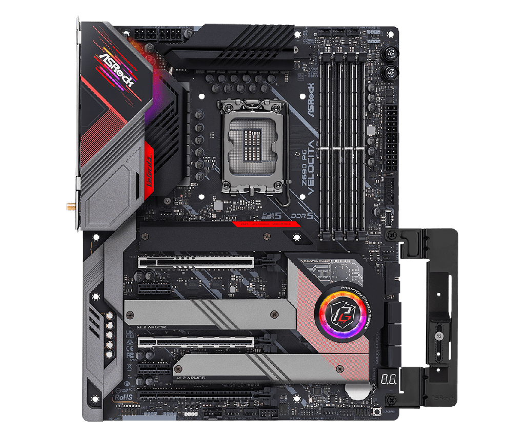 ASRock Intel Z690 PG Velocita DDR5 - Gaming Motherboard - Black