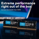 Crucial 8GB DDR5 4800MHz CL40 Laptop Memory