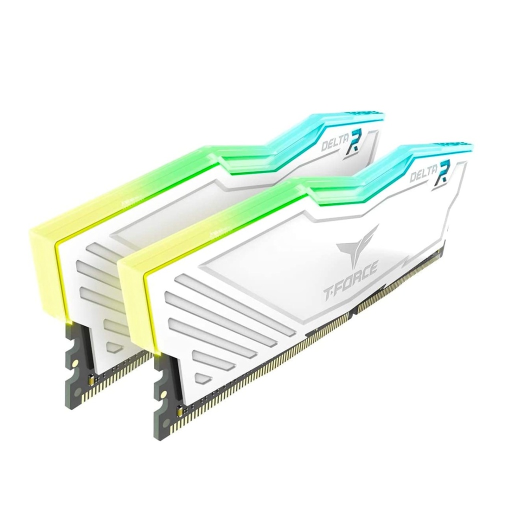 TeamGroup T-Force DELTA RGB 16GB (2x8GB) DDR4 3600MHz CL18 Memory Kit - White