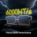 Lexar Thor OC 32GB (2x16GB) DDR5 6000MHz CL32 Memory Kit - Black