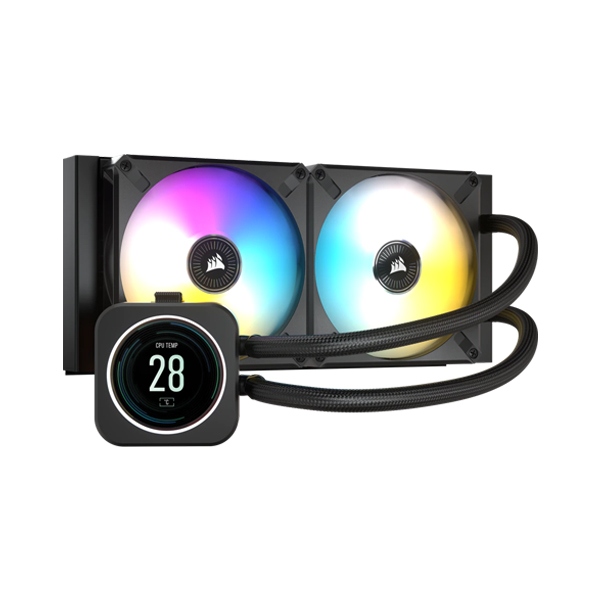 Corsair H100i Elite LCD Display Extreme Performance 240mm Liquid CPU Cooler