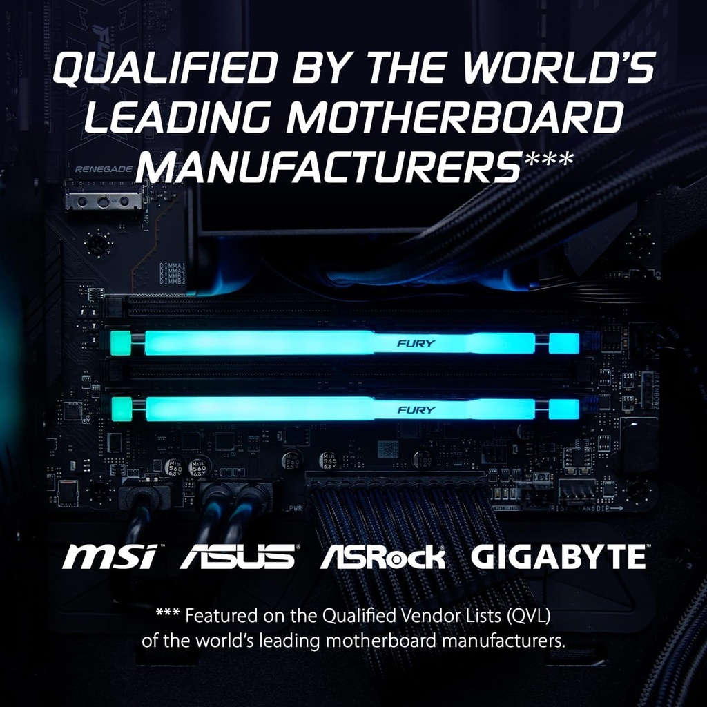 Kingston Fury Beast 64GB (2x32GB) DDR5 6400MT/s CL32 (AMD Expo & Intel XMP 3.0) Memory Kit