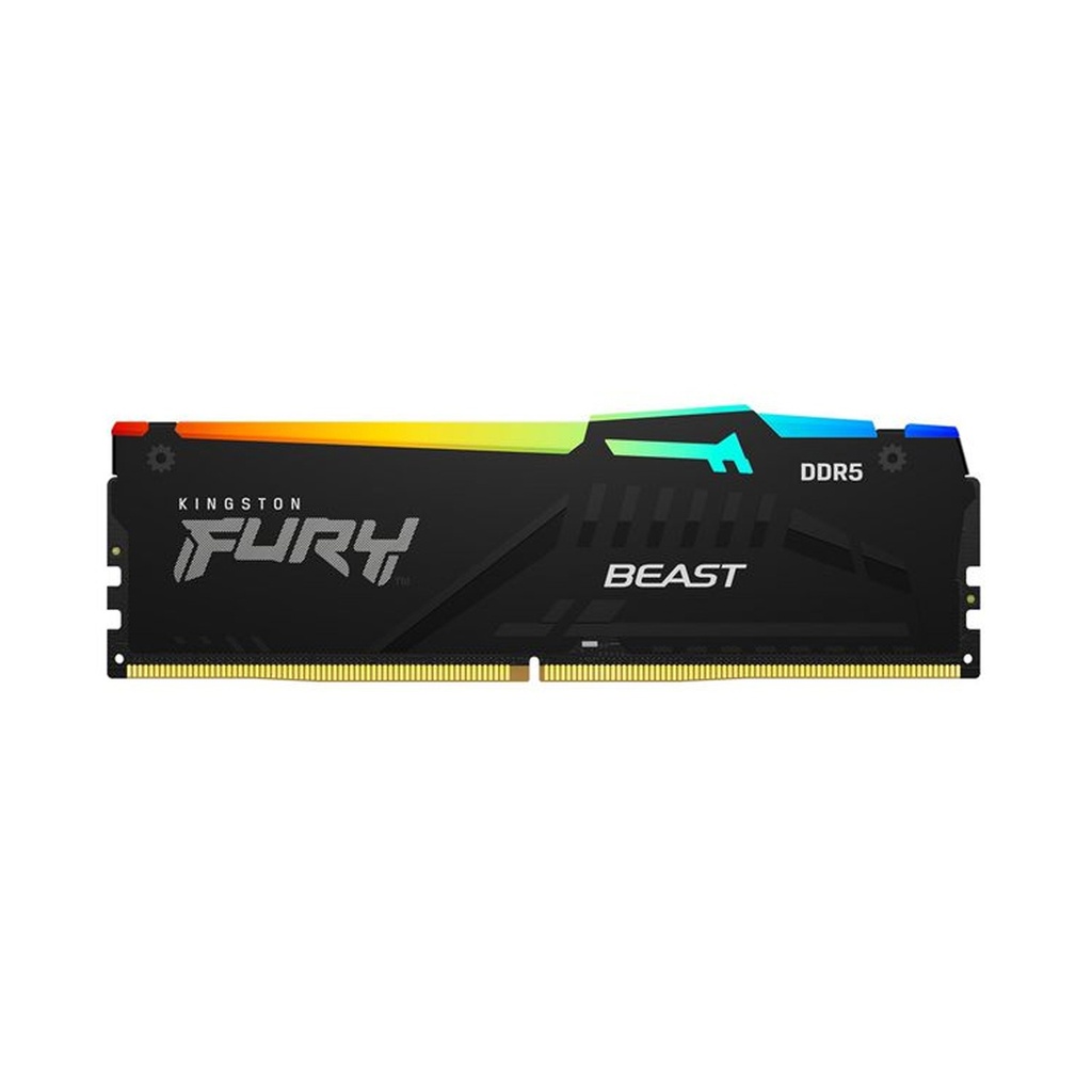 Kingston Fury Beast RGB 32GB DDR5 6000MT/s CL36 (AMD Expo & Intel XMP 3.0) Memory - Black