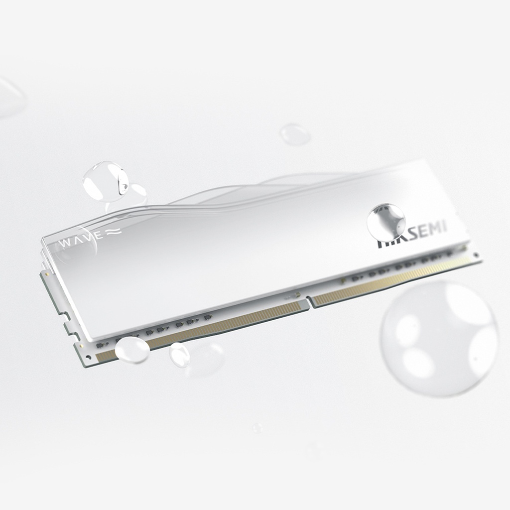 Hiksemi Wave RGB 8GB (1x8GB) DDR4 3600Mhz U-DIMM - White