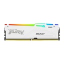 Kingston Fury Beast White RGB 32GB (2x16GB) 6000MT/s DDR5 CL30 DIMM Desktop Gaming Memory Kit of 2 AMD Expo/Intel XMP, White | KF560C30BWEAK2-32