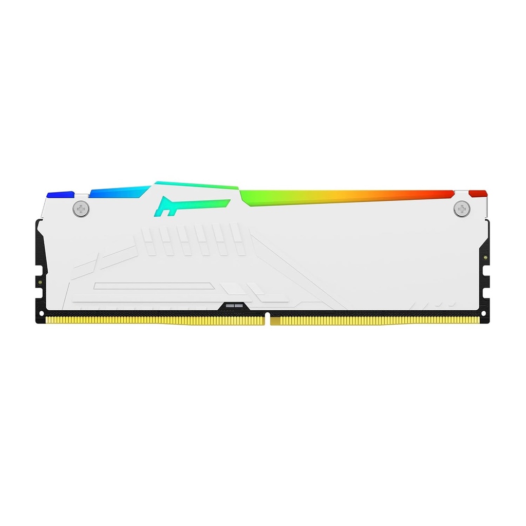 Kingston Fury Beast White RGB 32GB (2x16GB) 6000MT/s DDR5 CL30 DIMM Desktop Gaming Memory Kit of 2 AMD Expo/Intel XMP, White | KF560C30BWEAK2-32