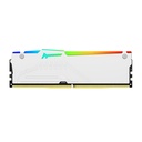 Kingston Fury Beast White RGB 32GB (2x16GB) 6000MT/s DDR5 CL30 DIMM Desktop Gaming Memory Kit of 2 AMD Expo/Intel XMP, White | KF560C30BWEAK2-32