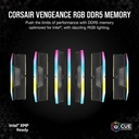 CORSAIR VENGEANCE® RGB 96GB (2x48GB) DDR5 DRAM 6800MT/s CL34,XMP Ready - Memory Kit — Black