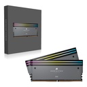 CORSAIR DOMINATOR® TITANIUM RGB 64GB (2x32GB) DDR5 DRAM 6000MT/s CL30 AMD EXPO & Intel XMP Memory Kit — Grey