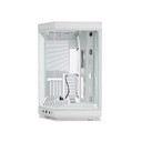 HYTE Y70 Mid Tower Two Panel Front & Left Side Tempered Glass Case without Fan - White