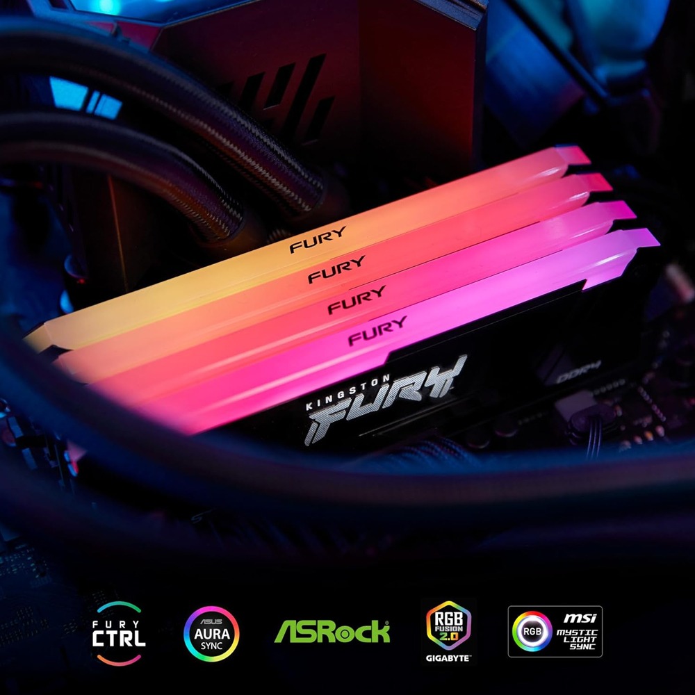 Kingston Fury Beast RGB 8GB DDR4 3200MHz CL16 Memory
