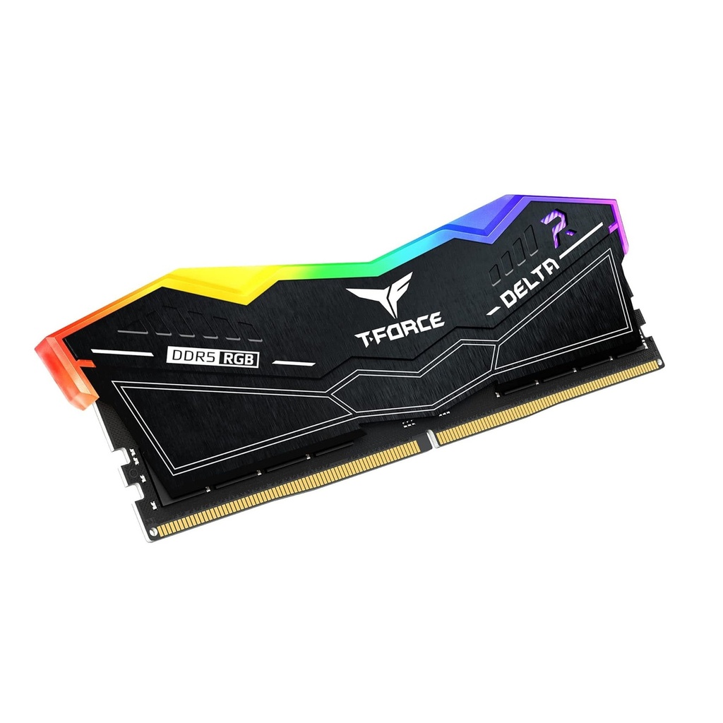 TeamGroup T-Force DELTA RGB 32GB (2x16GB) DDR5 6000MHz CL30 Memory Kit - Black