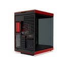 HYTE Y70 Mid Tower Two Panel Front & Left Side Tempered Glass Case without Fan - Black/Red