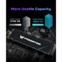 Acer Predator GM7 1TB NVMe 1.4 PCle Gen 4x4 M.2 SSD Read Speed Upto 7400MB/s Write Upto 6500MB/s