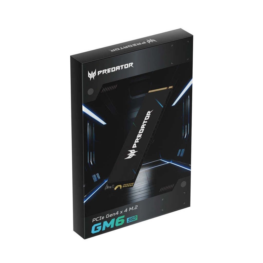 Acer Predator GM6 2TB PCIe Gen4 NVMe 2.0 M.2 SSD, Up to 7200 MB/s Read